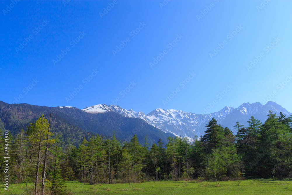 Hotaka mountains in Kamikochi, Nagano, Japan