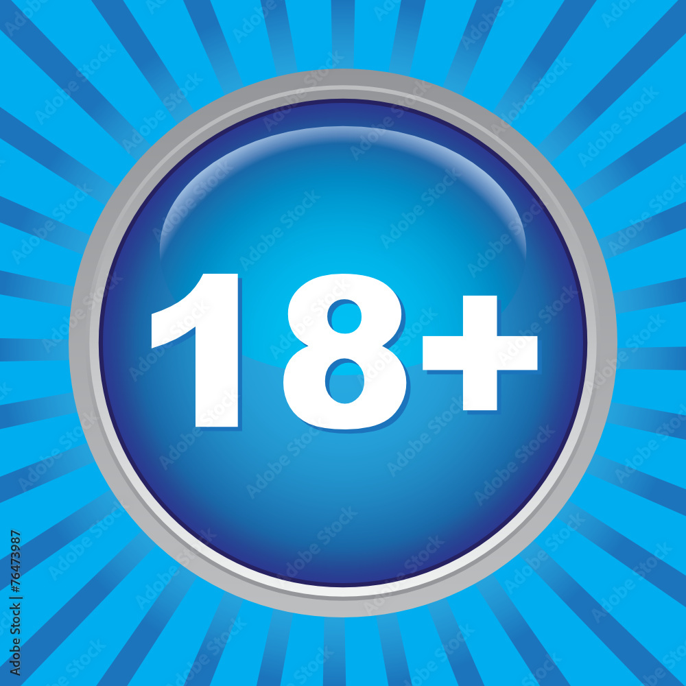 Fototapeta premium 18+ ICON