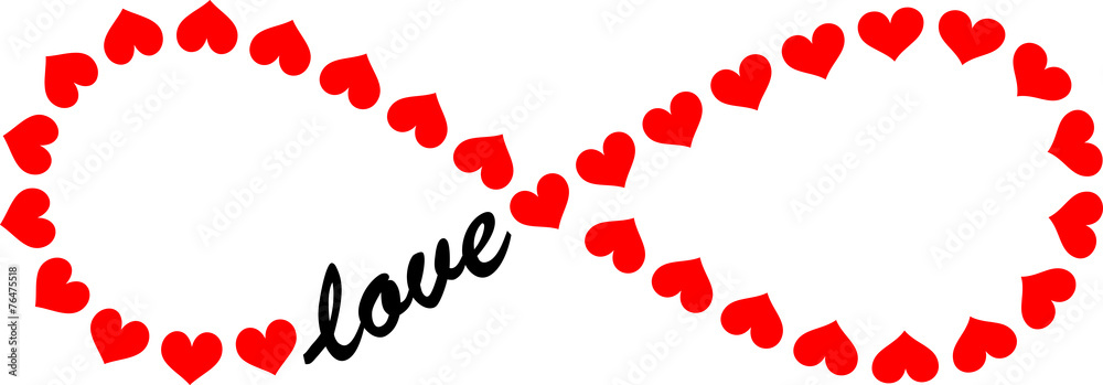 Forever Love, Infinity Loop, Hearts Forever Love, Infinity Loop, Hearts