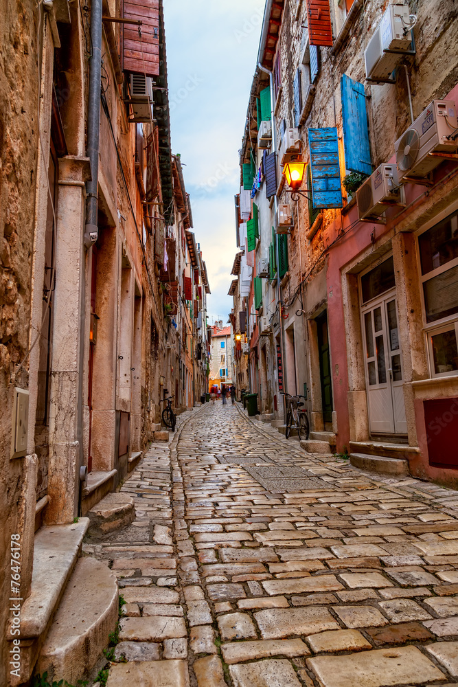 Fototapeta Średniowieczne stare miasto Rovinj, Chorwacja