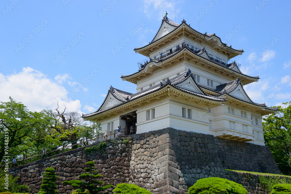 Odawara Castle in Kanagawa, Japan - obrazy, fototapety, plakaty 