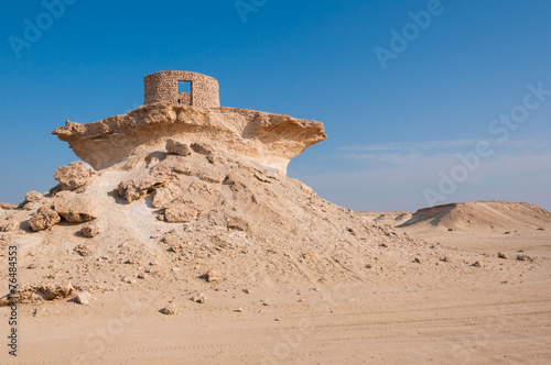 Fort in the Zekreet desert of Qatar, Middle East