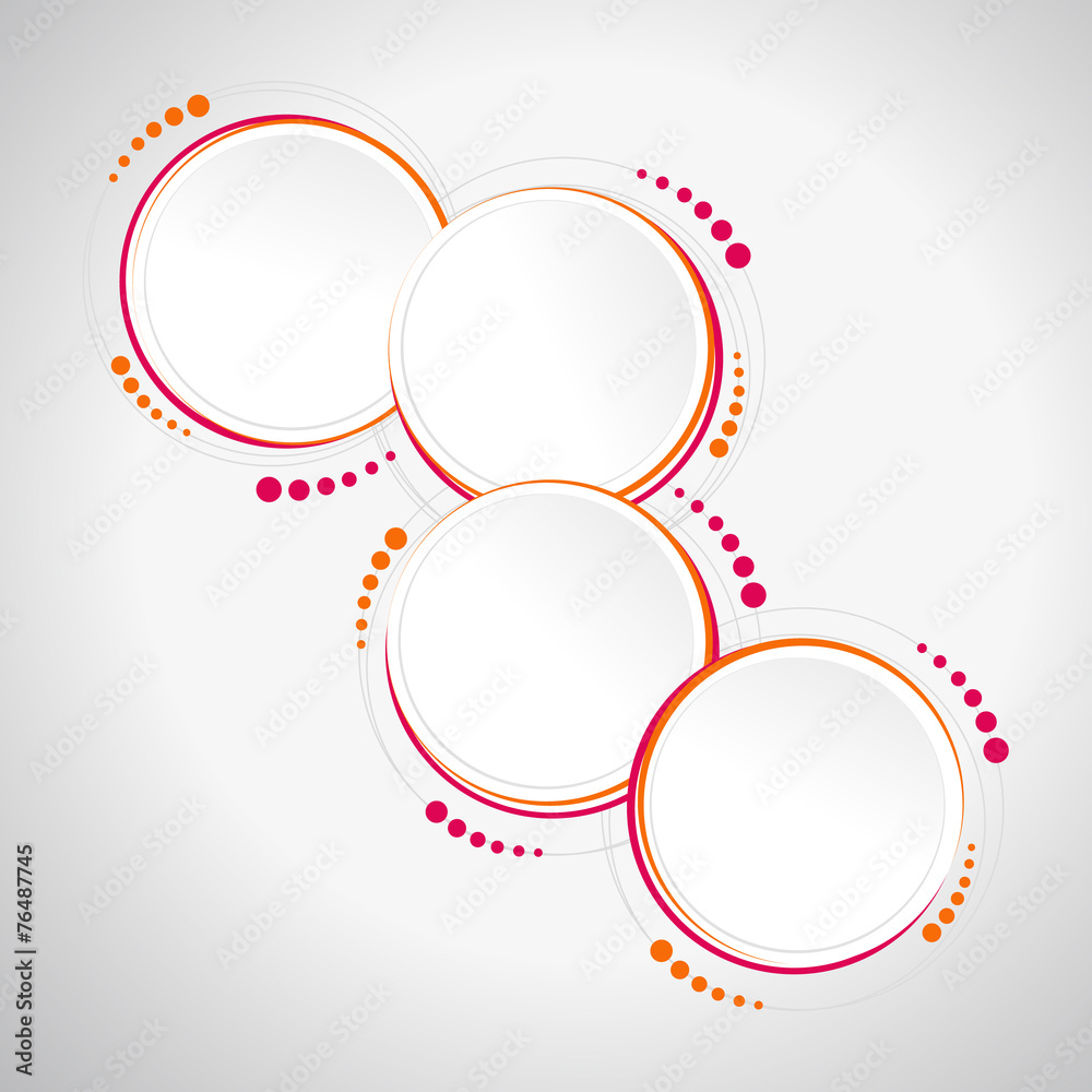 Abstract circle template - infographics, banner, print Abstract circle template - infographics, banner, print