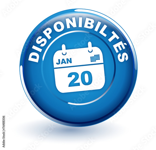 disponibilités sur bouton bleu
