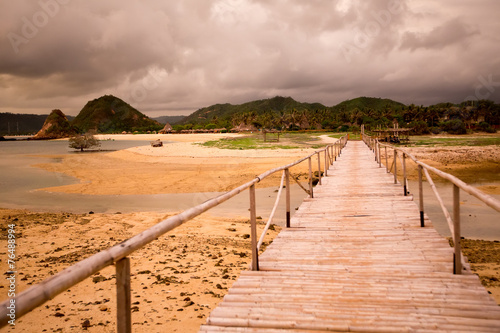 Wallpaper Mural Scenic view at Indian ocean at Indonesia, Lombok island Torontodigital.ca