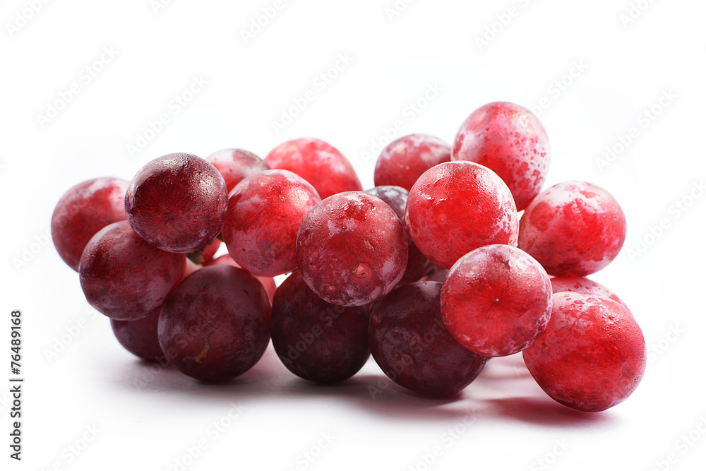 Red grape isolated on white Red grape isolated on white