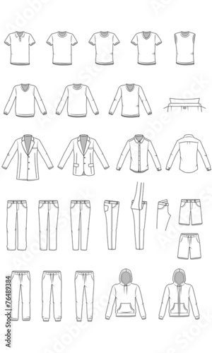 Men's clothes illustration