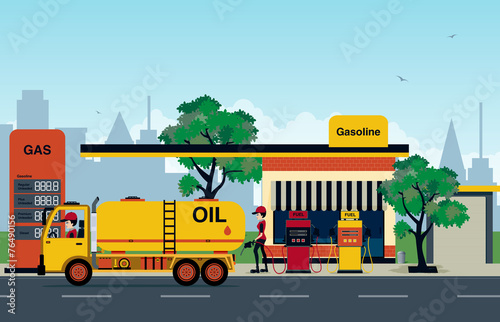 Petrol station