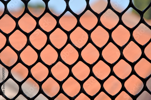 Metallic window fence  grid