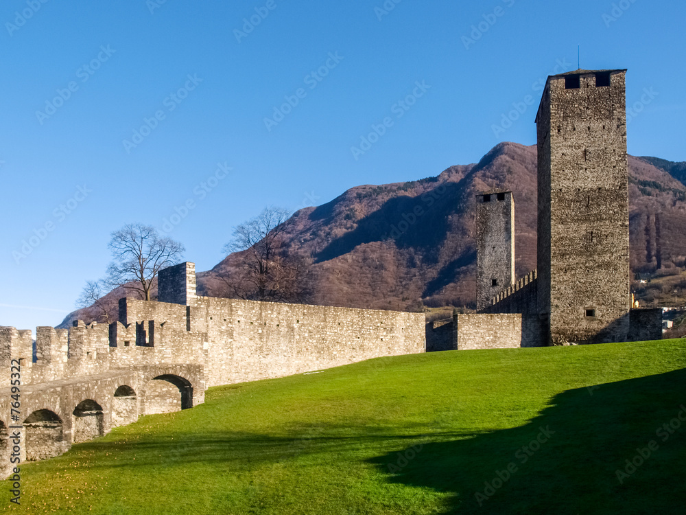 Bellinzona, walled of Castelgrande