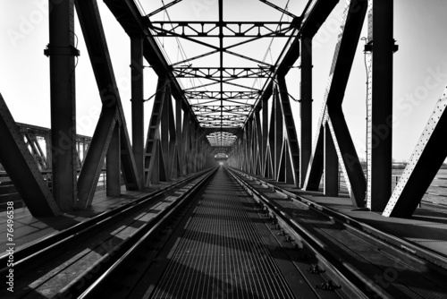 Most kratowy, kolejowy, Tczew, Polska