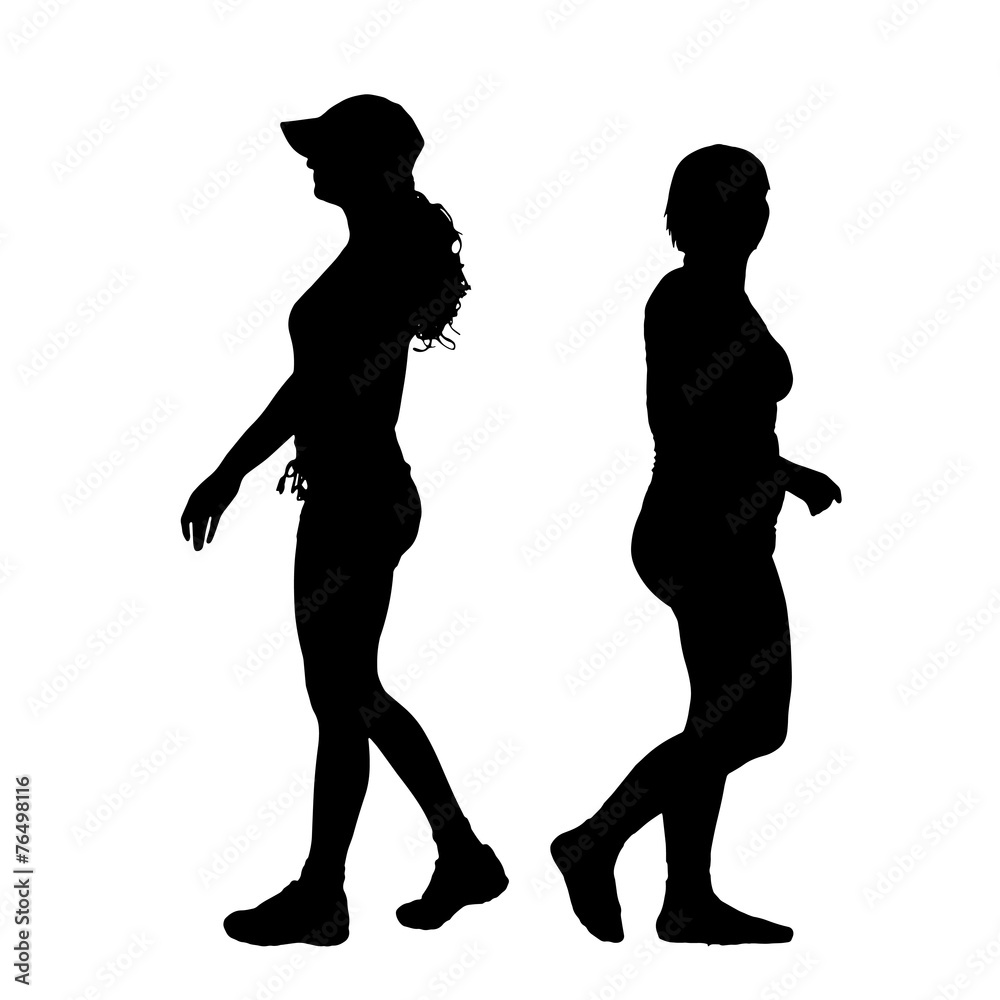 Vector silhouette of a couple. Vector silhouette of a couple.