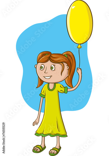 Girl with balloon