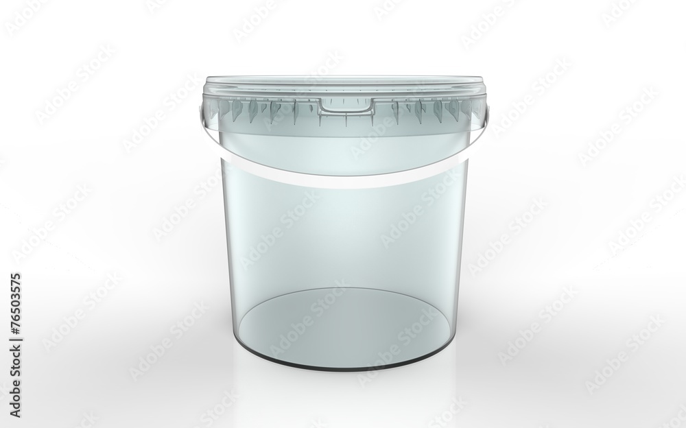 Clear Bucket Mockup Stock Illustration Adobe Stock