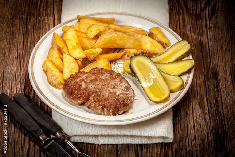Fried chop. Fried chop.
