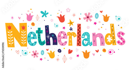 Netherlands Holland decorative lettering