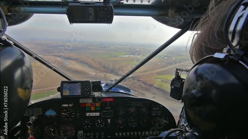 light aircraft, pilot's point of view photo