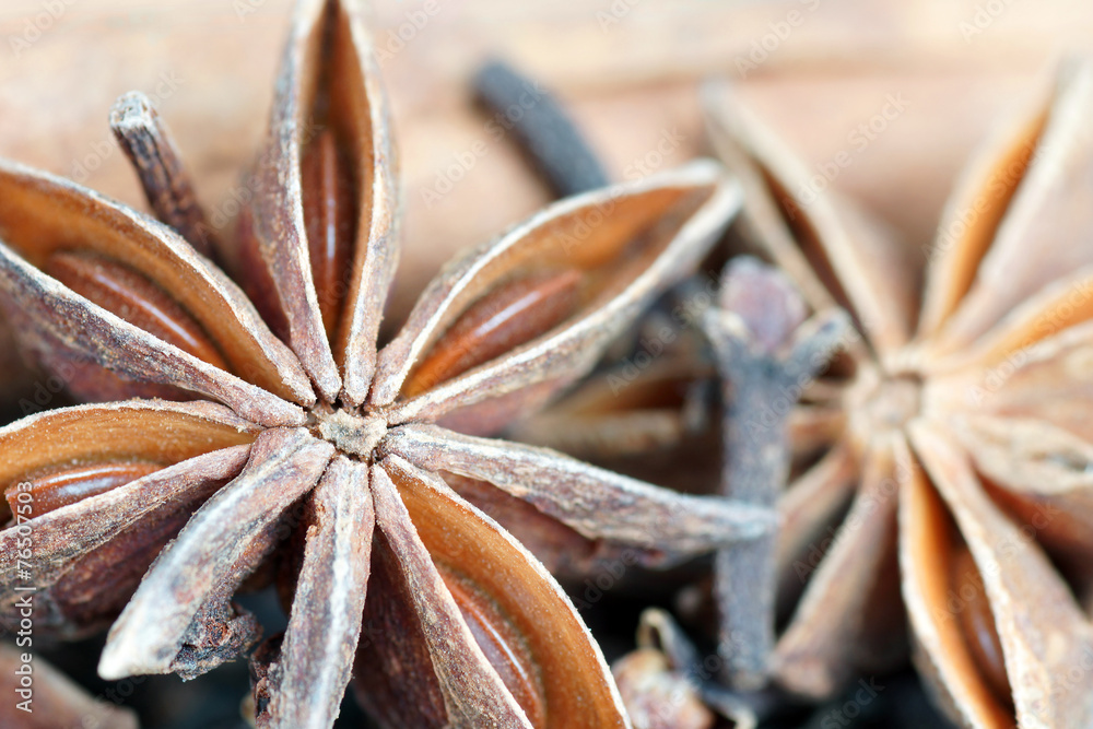 Star anise and cloves