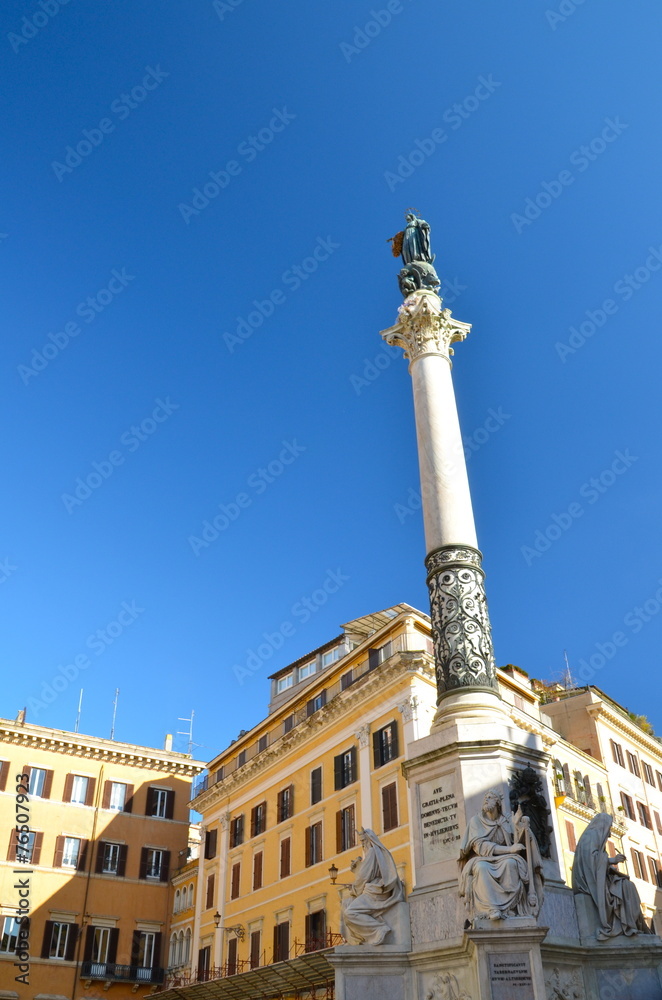 Column of the Immaculate Conception in Piazza Mignanelli, Rome