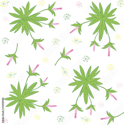 Fototapeta Naklejka Na Ścianę i Meble -  Seamless texture of forest geranium