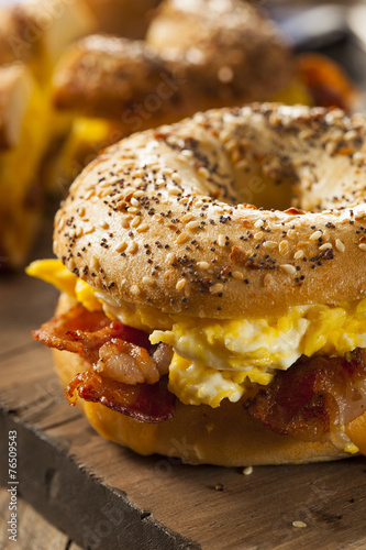 Hearty Breakfast Sandwich on a Bagel