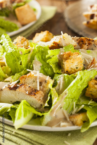 Healthy Grilled Chicken Caesar Salad