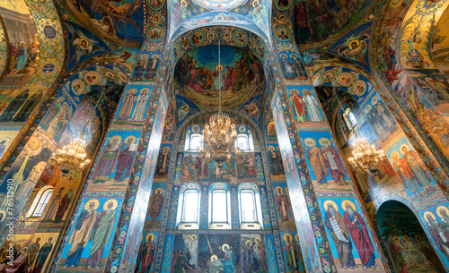 Fotografija Church of Savior on Spilled Blood interior, Saint Petersburg, Russia