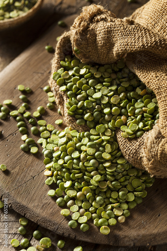 Raw Organic Green Split Peas