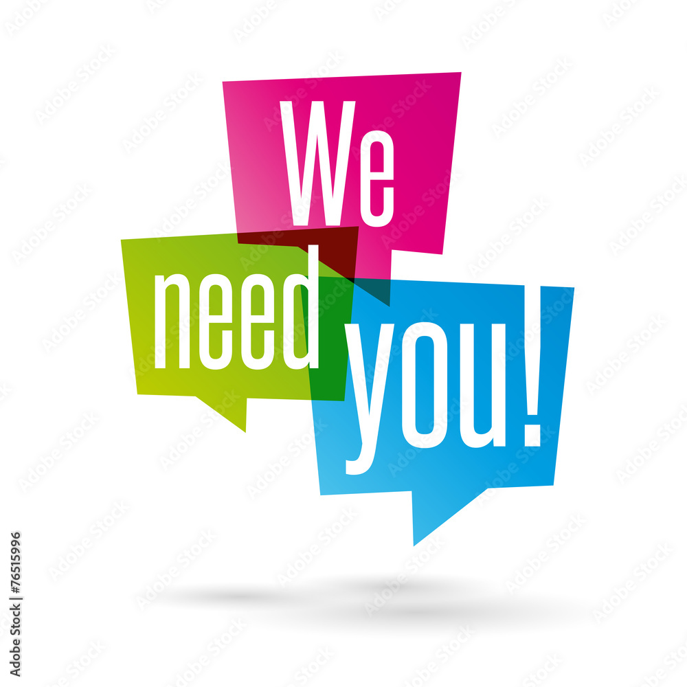 We need you Stock Vector Adobe Stock We need you Stock Vector Adobe Stock