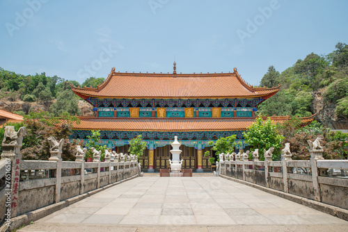 Yuantong Kunming Temple panorama, Kunming capital city of Yunnan