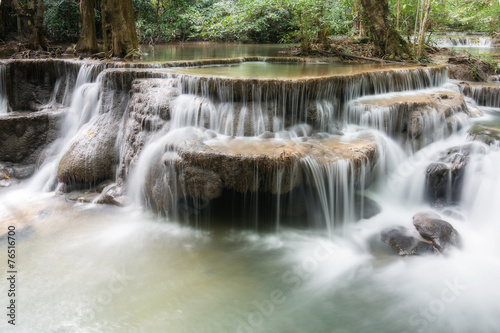 Fototapeta Naklejka Na Ścianę i Meble -  Waterfall in the deep forest in Thailand