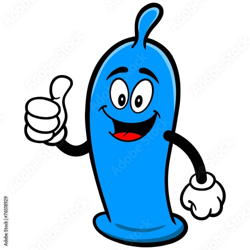 Condom with Thumbs Up