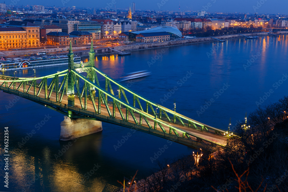 Liberty bridge in Budapest