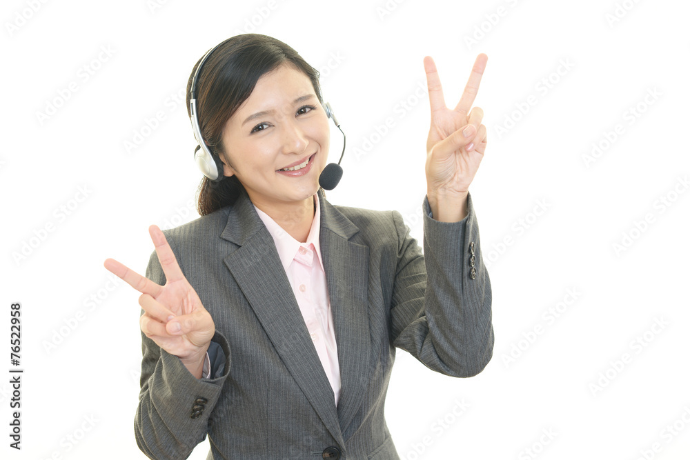 笑顔のオペレーター 笑顔のオペレーター