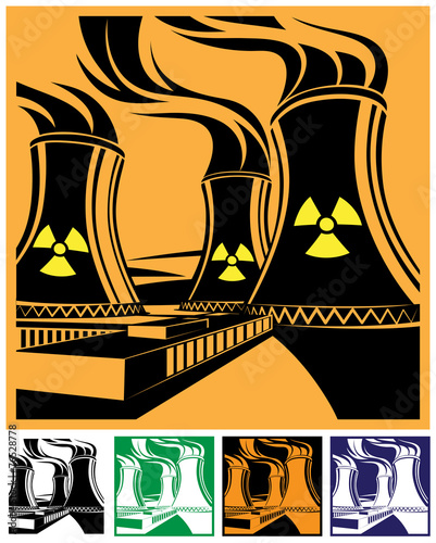 nuclear power station set