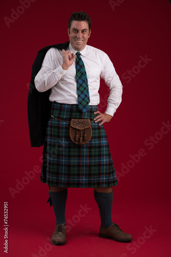 фотографія Man in traditional kilt