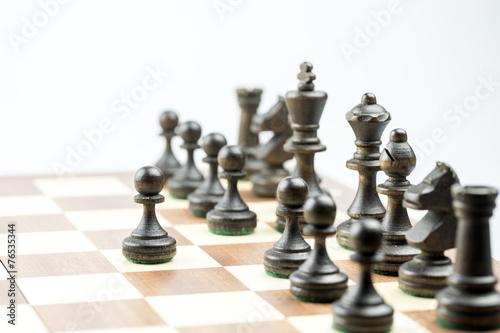 Chess figure  business concept strategy  leadership  team and success