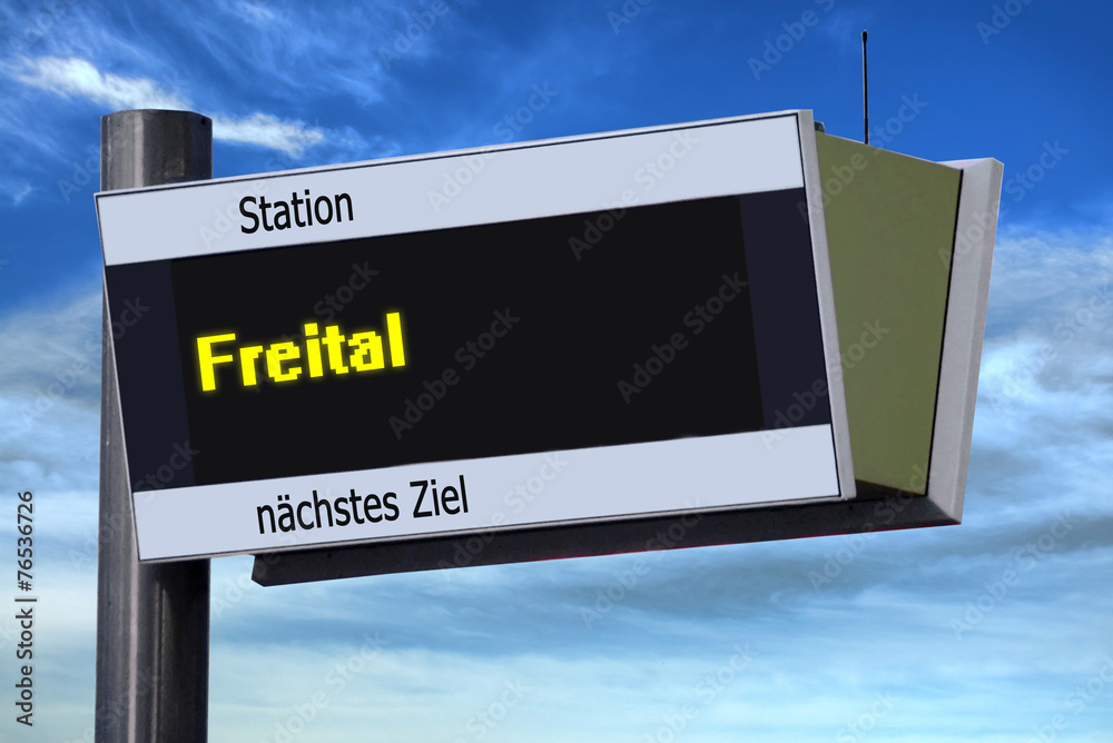 Anzeigetafel 6 - Freital