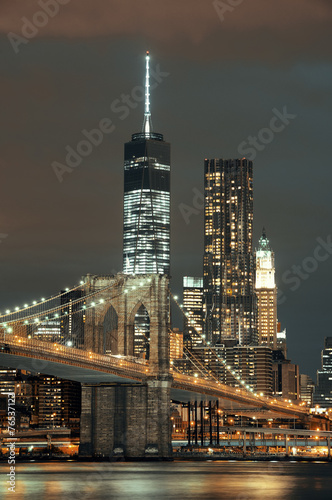 Manhattan at night #76537122
