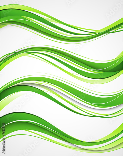 Abstract curved lines background. Template brochure design