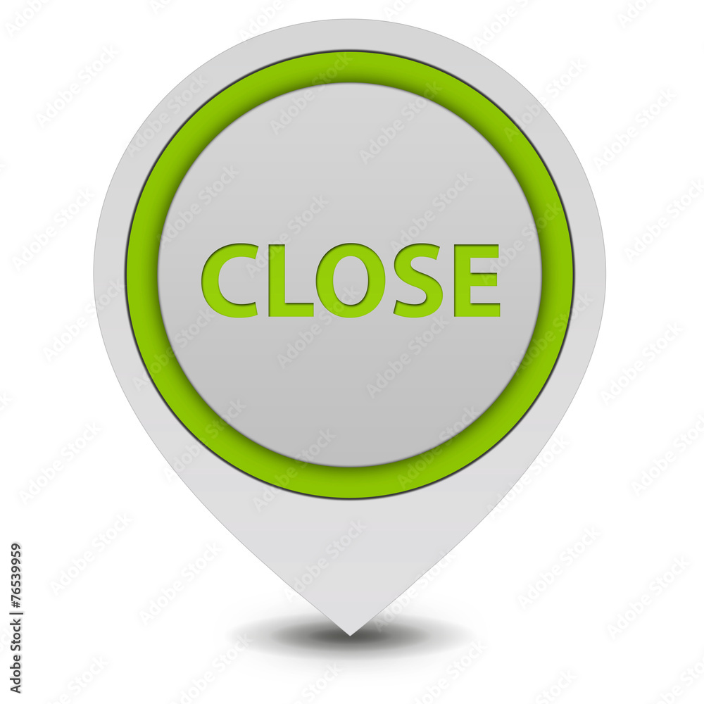 close pointer icon on white background close pointer icon on white background