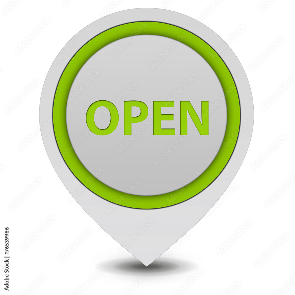 open pointer icon on white background open pointer icon on white background