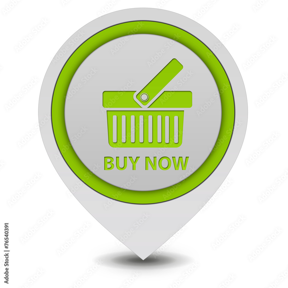 Buy now pointer icon on white background Buy now pointer icon on white background