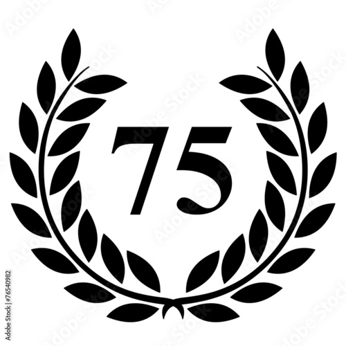 Lauriers 75 sur fond blanc