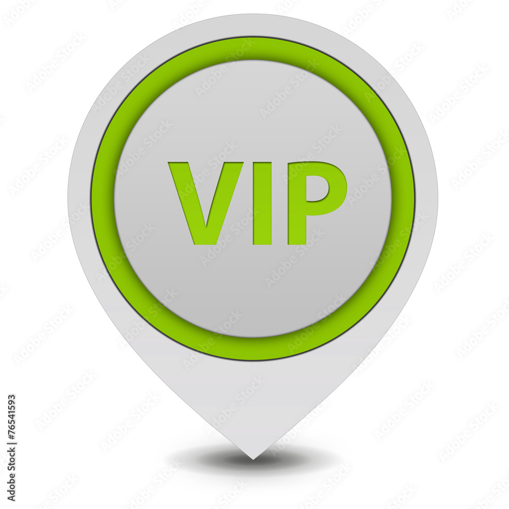 Vip pointer icon on white background Vip pointer icon on white background