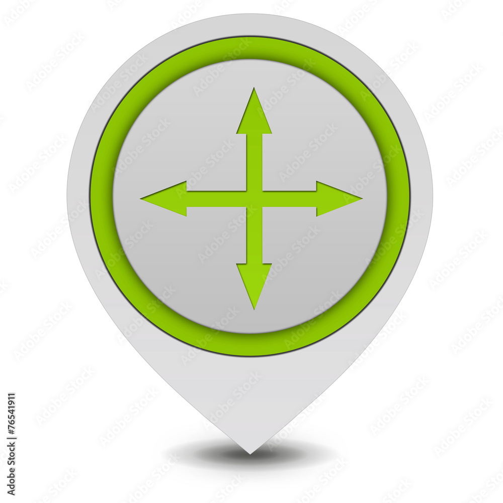Obraz premium Arrow pointer icon on white background
