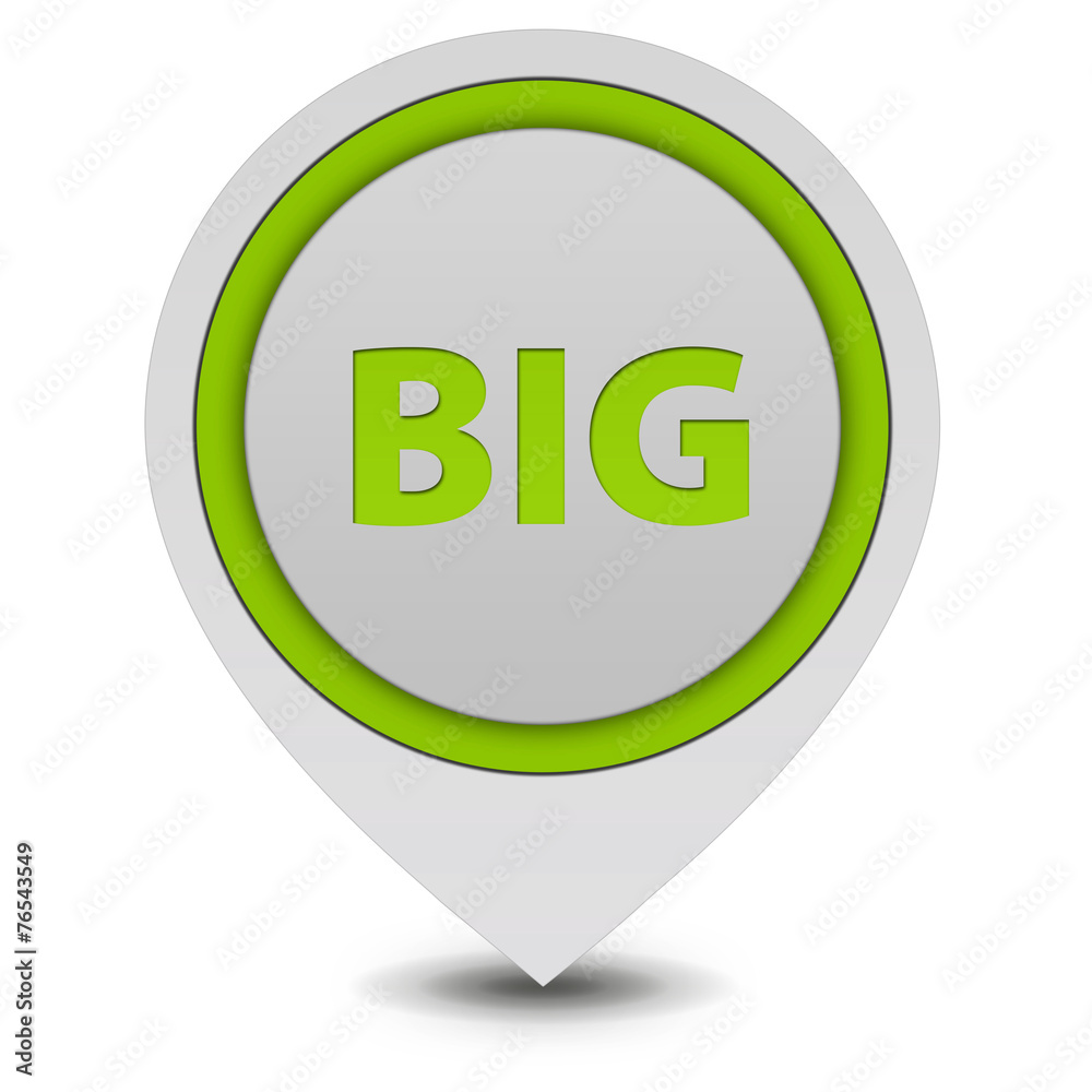 Big pointer icon on white background Big pointer icon on white background