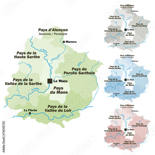 Sarthe carte département