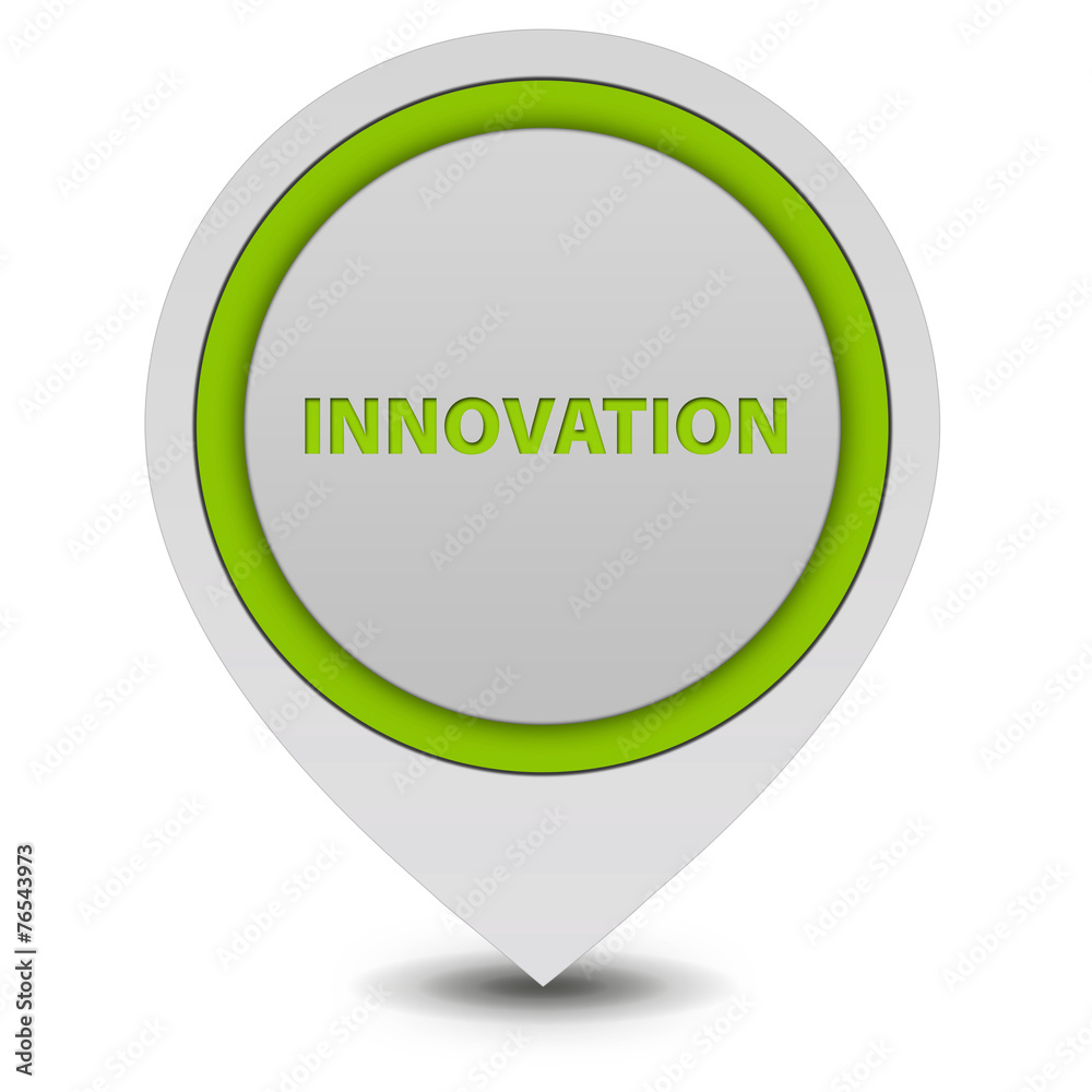 Innovation pointer icon on white background Innovation pointer icon on white background