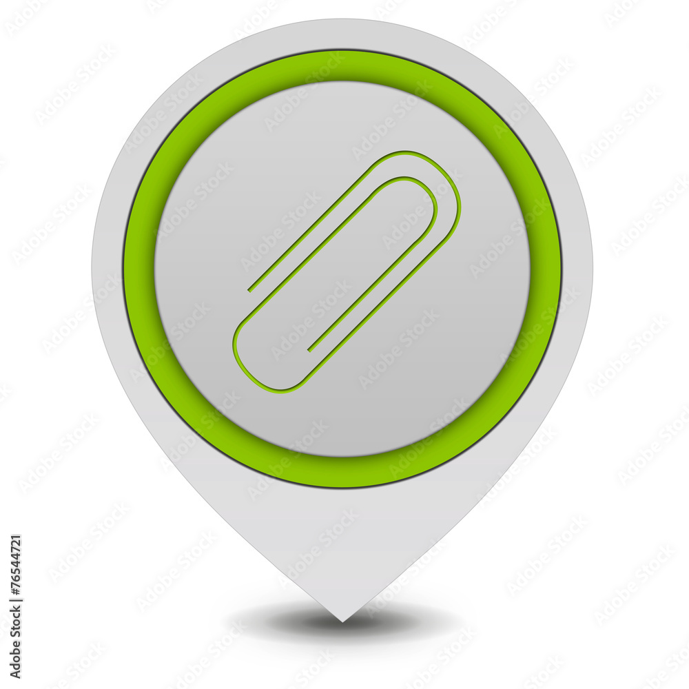 Clip pointer icon on white background Clip pointer icon on white background